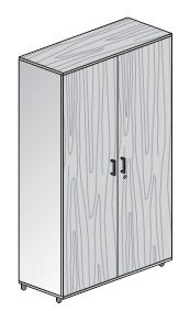 Шкаф-гардероб высокий венге