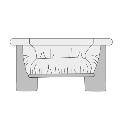 Кресло с подлокотниками Milos (цвет: алькантара) 