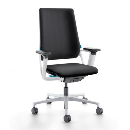 Кресло для посетителя Connex2 натуральная кожа / графит 4806